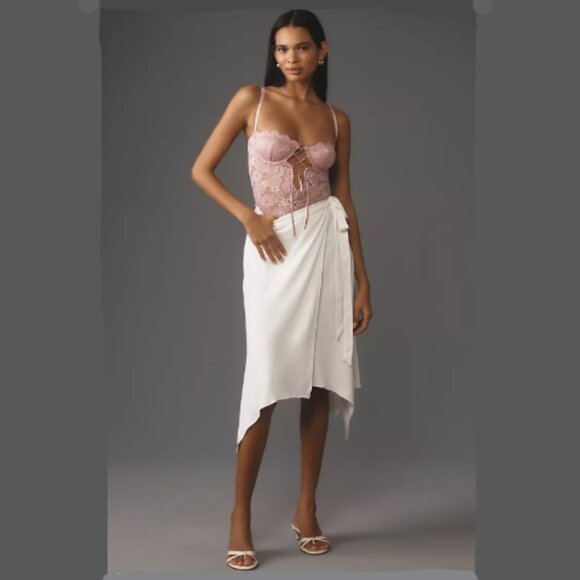 Brand New By Anthropologie Lace-Up Bodysuit - Picture 4 of 9